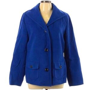 Ravishing Royal Blue winter jacket in plus size 1X